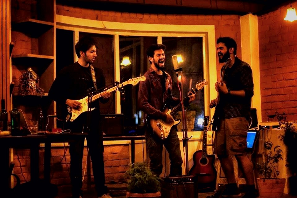 Live band performing on stage